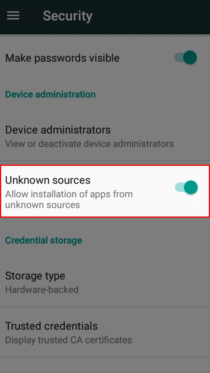 Allow installation of Melbet from unknown sources.