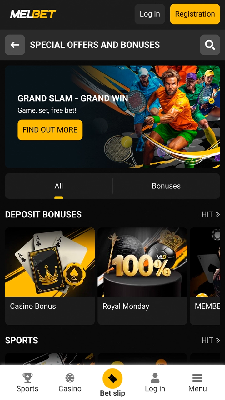 Find the right Melbet bonus for your bet.
