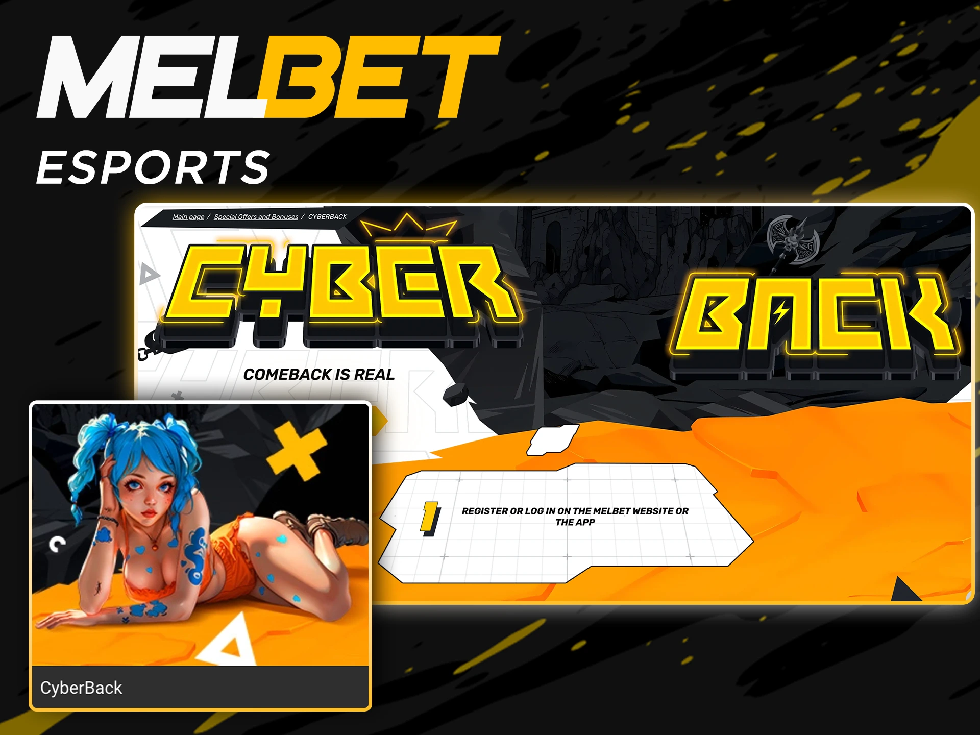 Get big winnings betting on Esports with Melbet bonus.