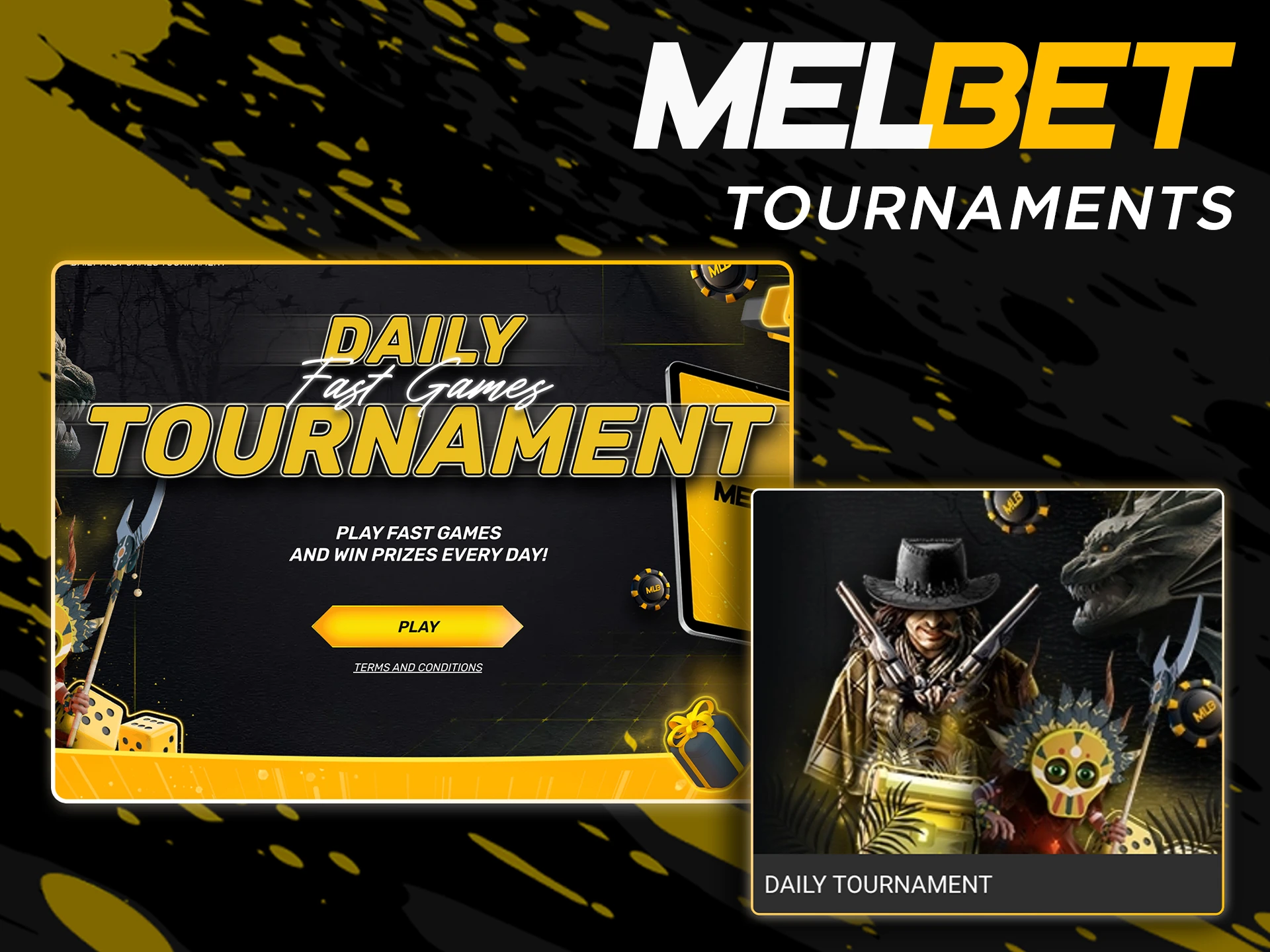 Bet with Melbet's quick games bonus.