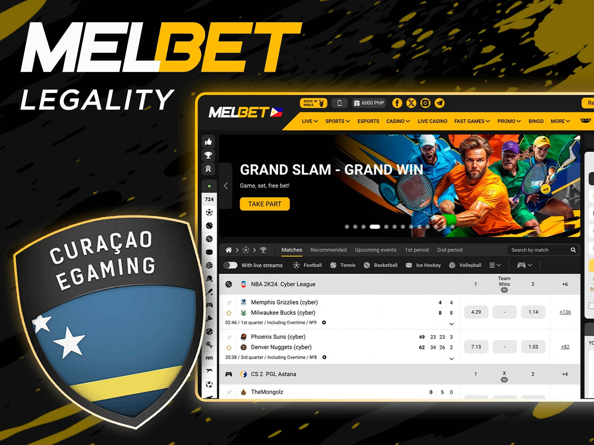 Melbet is legal and safe and is also licensed by Curacao.