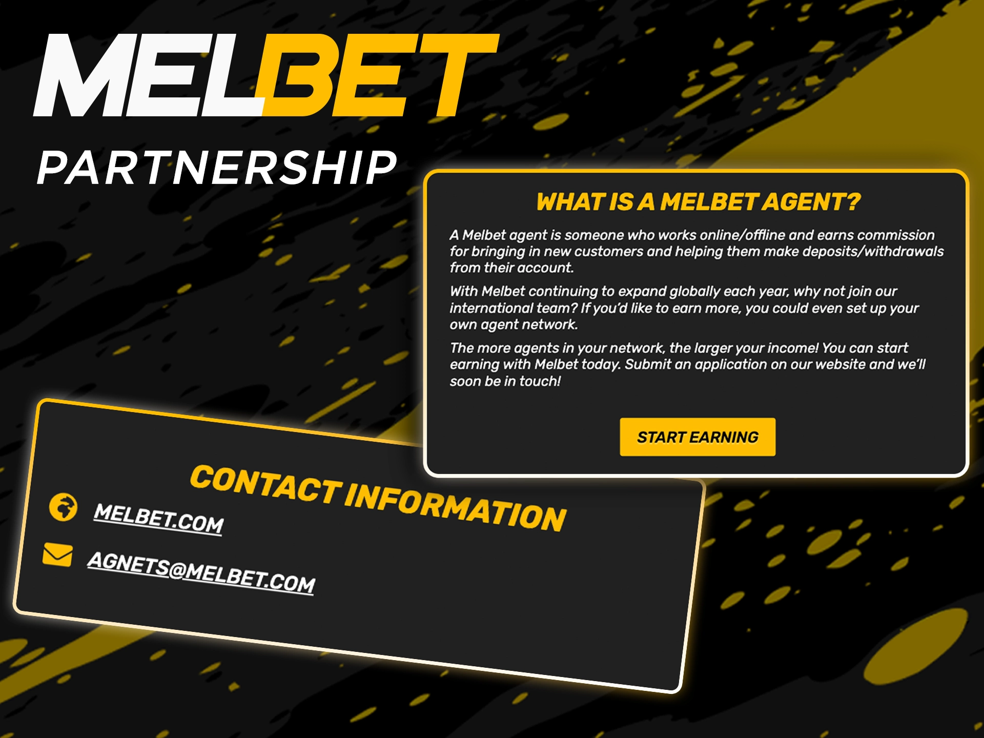 Start earning with Melbet in the affiliate program.