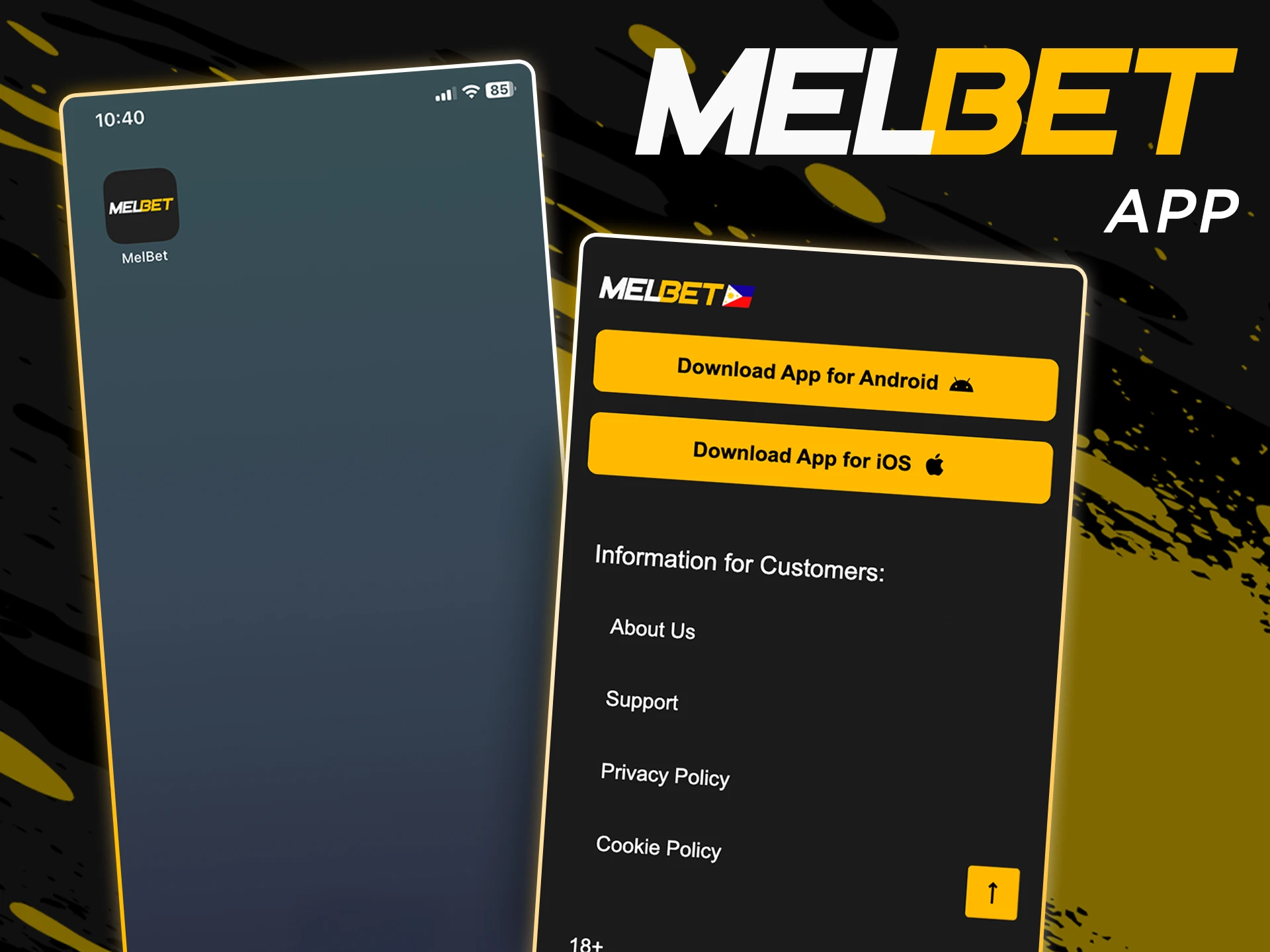 Install the Melbet app so that you don't miss an important event.