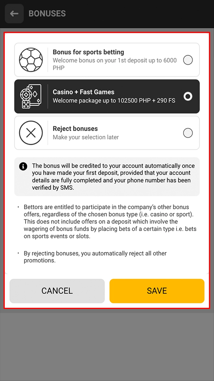 Choose the right bonus for you from Melbet.
